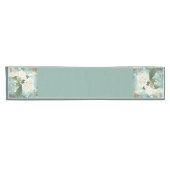 Weißer Hydrangea-kurzer Tischläufer (Horizontal)