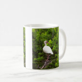 Weißer Ibis-Vogel-Foto-Becher Kaffeetasse (VorderseiteRechts)