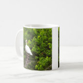 Weißer Ibis-Vogel-Foto-Becher Kaffeetasse (Vorderseite Links)