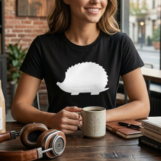 Weißer Igel Tri-Blend Shirt