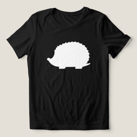 Weißer Igel Tri-Blend Shirt (Design Vorderseite)