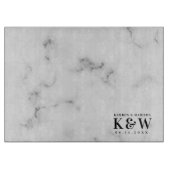 Weißer Imitat Marmor Schneidebrett (Vorderseite)