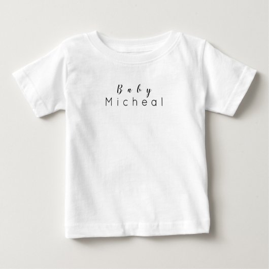 Weißer Individuelle Name für Kinder, Kleinkinder u Baby T-shirt (Vorderseite)