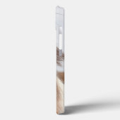 Weißer isländischer PferdeHeadshot Case-Mate iPhone Hülle (Rückseite / Links)