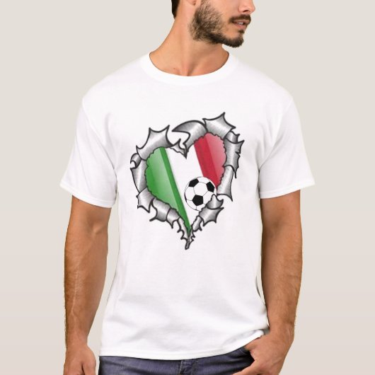 Weißer Italienischer T - Shirt. 01 T-Shirt (Vorderseite)