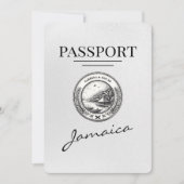 Weißer Jamaika-Pass Save the Date (Vorderseite)