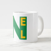 Weißer Jumbo-Becher Jumbo-Tasse (Vorderseite Rechts)