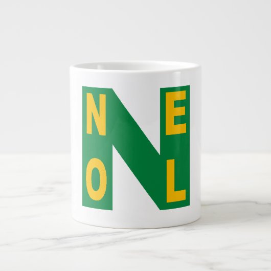 Weißer Jumbo-Becher Jumbo-Tasse (Vorderseite)