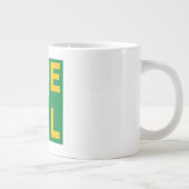 Weißer Jumbo-Becher Jumbo-Tasse (Rechts)