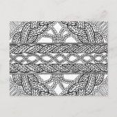 WEISSER KABEL STRICK Postkarte II (Vorderseite)