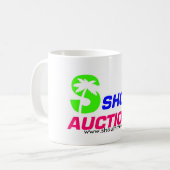 Weißer Kaffee-Tasse Kaffeetasse (Vorderseite Links)