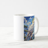 Weißer Kakadu Kaffeetasse (VorderseiteRechts)