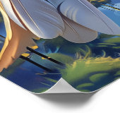 Weißer Kakadu Poster (Ecke)