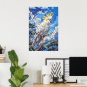 Weißer Kakadu Poster (Heimbüro)