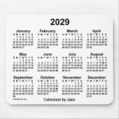 Weißer Kalender 2029 von Janz Mouse Pad Mousepad (Vorne)