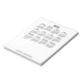 Weißer Kalender 2032 von Janz Notepad Notizblock (Rotiert)
