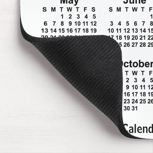 Weißer Kalender 2035 von Janz Mouse Pad Mousepad (Ecke)