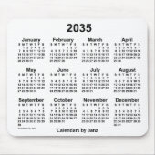 Weißer Kalender 2035 von Janz Mouse Pad Mousepad (Vorne)