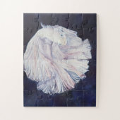 Weißer Kämpfer Puzzle (Vertikal)