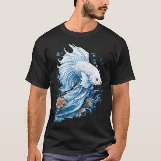 Weißer Kampffisch T-Shirt