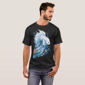 Weißer Kampffisch T-Shirt (Vorne ganz)