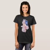 Weißer Kampffisch T-Shirt (Vorne ganz)