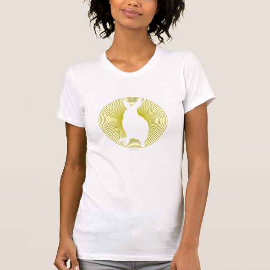 weißer Kaninchen T - Shirt (Vorderseite)