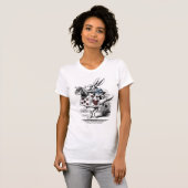 Weißer Kaninchen-T - Shirt (Vorne ganz)
