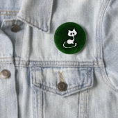 Weißer Katzengrünhintergrund Button (Beispiel)