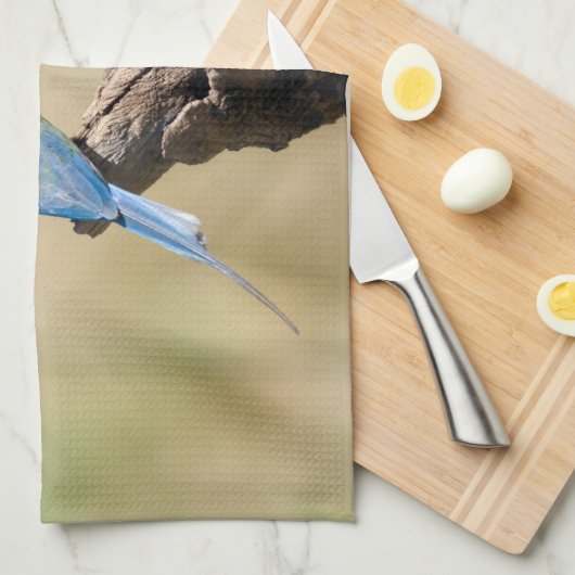 Weißer Kehlkäfer Geschirrtuch (Viertel Falte)