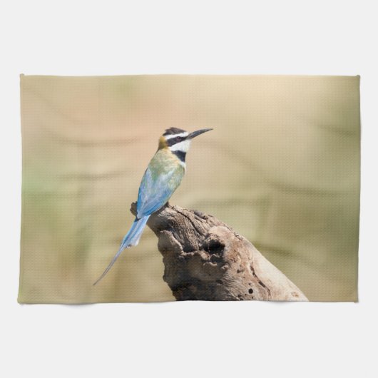 Weißer Kehlkäfer Geschirrtuch (Horizontal)