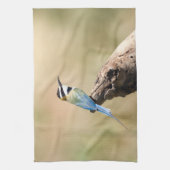 Weißer Kehlkäfer Geschirrtuch (Vertikal)