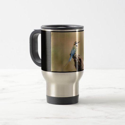 Weißer Kehlkopfbeere Reisebecher (Vorderseite Links)