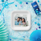 Weißer Kiefer-Foto Pappteller (Party)