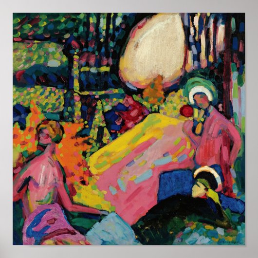 Weisser Klang | Kandinsky Poster (Vorne)