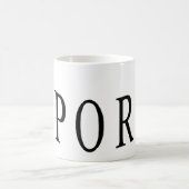 Weißer klassischer Becher DESIGN SPORT Kaffeetasse (Mittel)