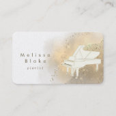 Weißer Klavierstaub Visitenkarte (Vorderseite)