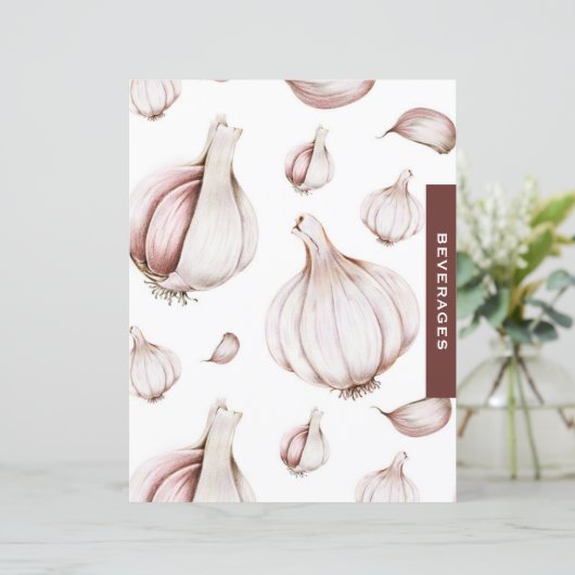 Weißer Knoblauchrezept | Getränke (Stehend Vorderseite)