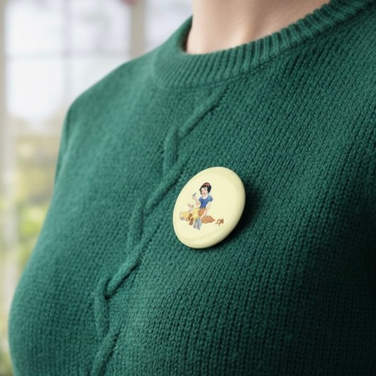 Weißer Knopf Button