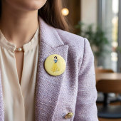 Weißer Knopf Button