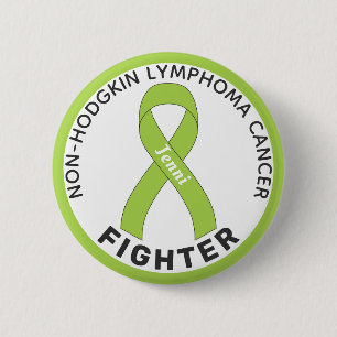 Weißer Knopf für den Kampf gegen das Lymphom Button