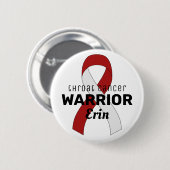 Weißer Knopf für den Krebskrieger Button (Vorne & Hinten)