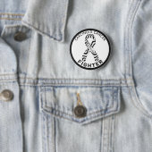 Weißer Knopf für Kanzerkrebskämpfer Button (Beispiel)