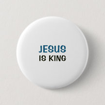 Weißer Knopf - Jesus ist König