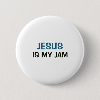 Weißer Knopf - Jesus ist mein Ding Button