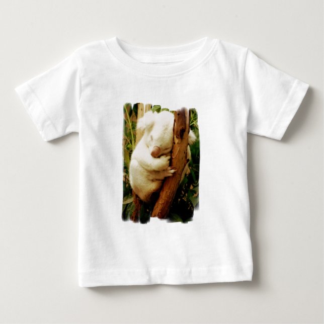 Weißer Koala-Bärn-Baby-T - Shirt (Vorderseite)