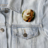 Weißer Koala-Bärn-Knopf Button (Beispiel)
