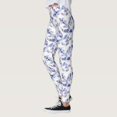 Weißer Koi-Fisch Leggings (Links)