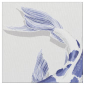 Weißer Koi-Fisch Stoff (Nahaufnahme)