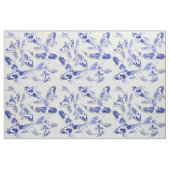 Weißer Koi-Fisch Stoff (Yard (91,4 cm))
